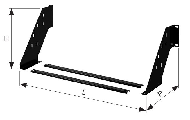 Staffe Di Supporto Per Cassette Porta Attrezzi - Kit Supporti Magic Box