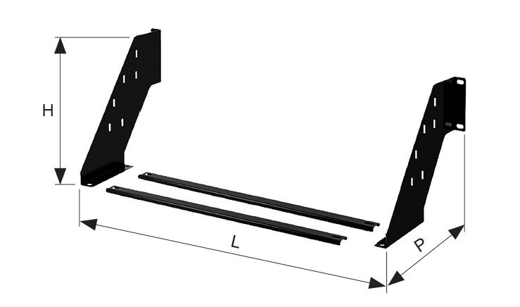 Staffe Di Supporto Per Cassette Porta Attrezzi - Kit Supporti Nova Box