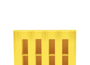 Calzatoia pieghevole gialla in termoplastica omologata 53